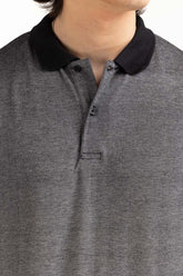 Black Basic Polo PS-FPK23-048